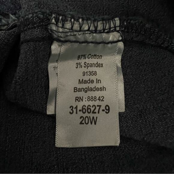 Roaman’s Straight Leg Pull On Blue Jeans with Pockets | Women’s Plus Size 20 - Picture 8 of 9